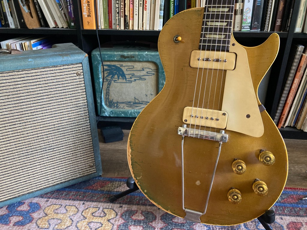 Les Paul and a Supro amplifier